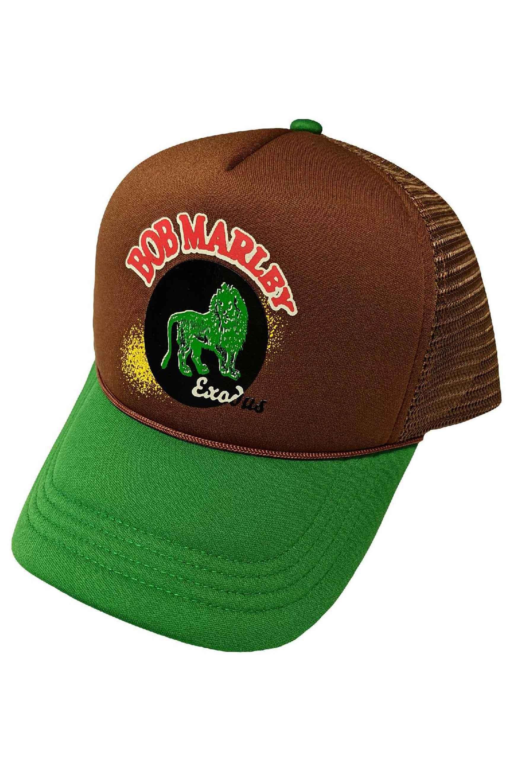 Бейсбольная кепка с логотипом Exodus Lion Bob Marley, коричневый