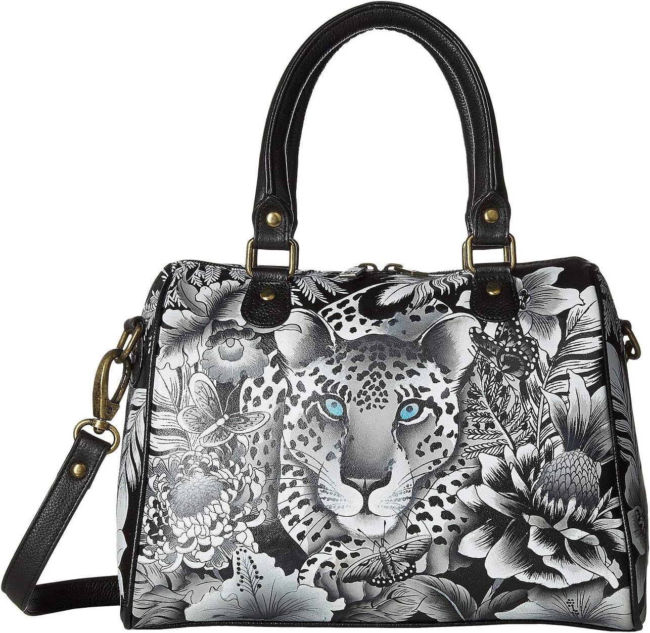 

Классическая сумка-портфель на молнии 625 Anuschka, цвет Cleopatra's Leopard