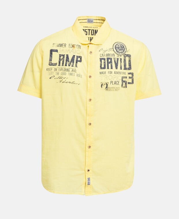 

Рубашка с короткими рукавами – стандартный крой Camp David, желтый