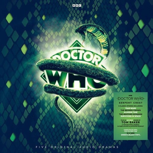 

Виниловая пластинка Doctor Who: Serpent Crest - Limited Boxset includes 10 140-Gram LP's pressed on Black & Green Colored Vinyl with a Full-Color Booklet