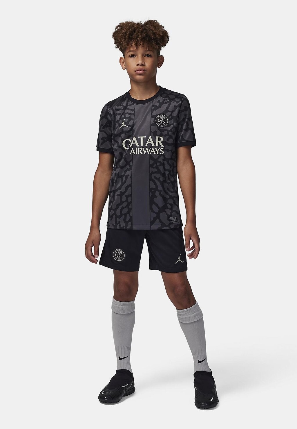 

Футболка с принтом Paris St Germain Y Nk Df Stad Jsy Ss 3R Nike, цвет anthracite black stone