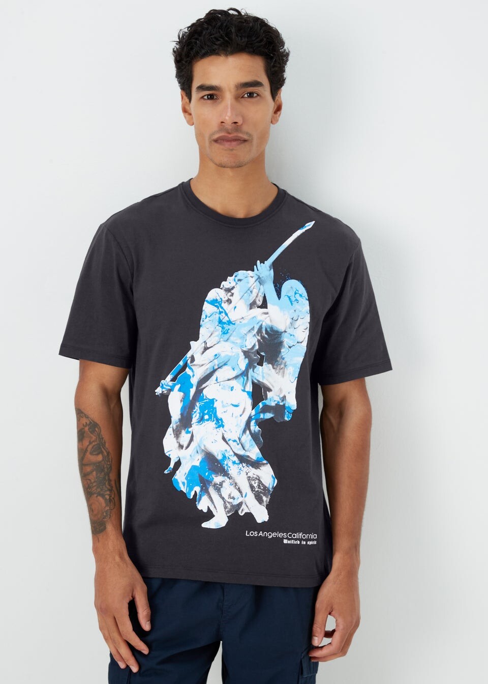 

US Athletic Футболка Black Marble Angel