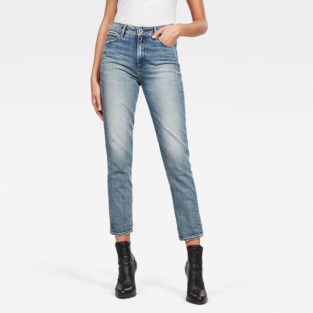 

Джинсы G-Star 3301 High Waist Straight 90´s Ankle, синий