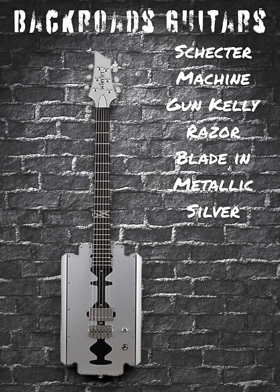 Электрогитара Schecter Machine Gun Kelly Razor Blade in Metallic Silver цена и фото