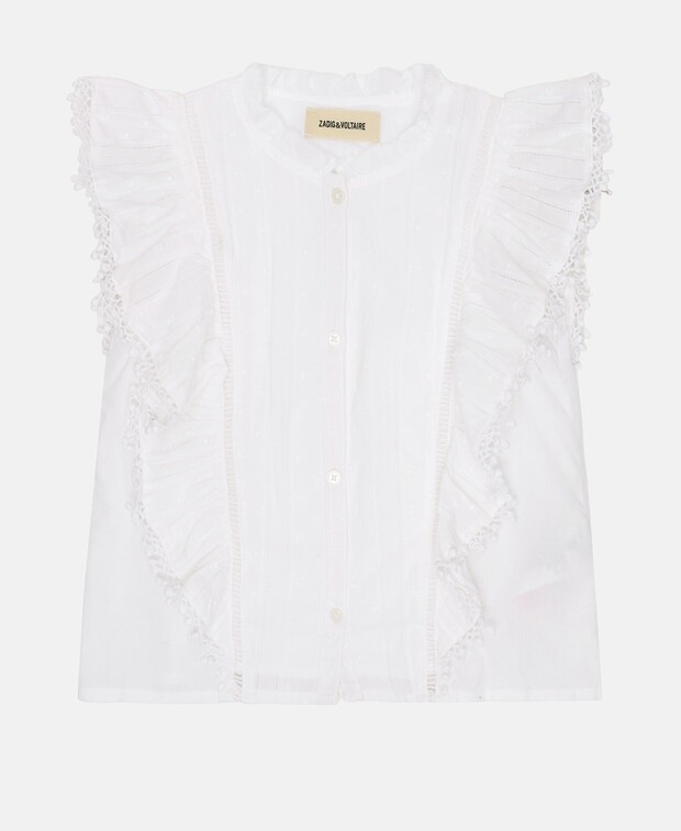 

Блузка с короткими рукавами Zadig&Voltaire, белый