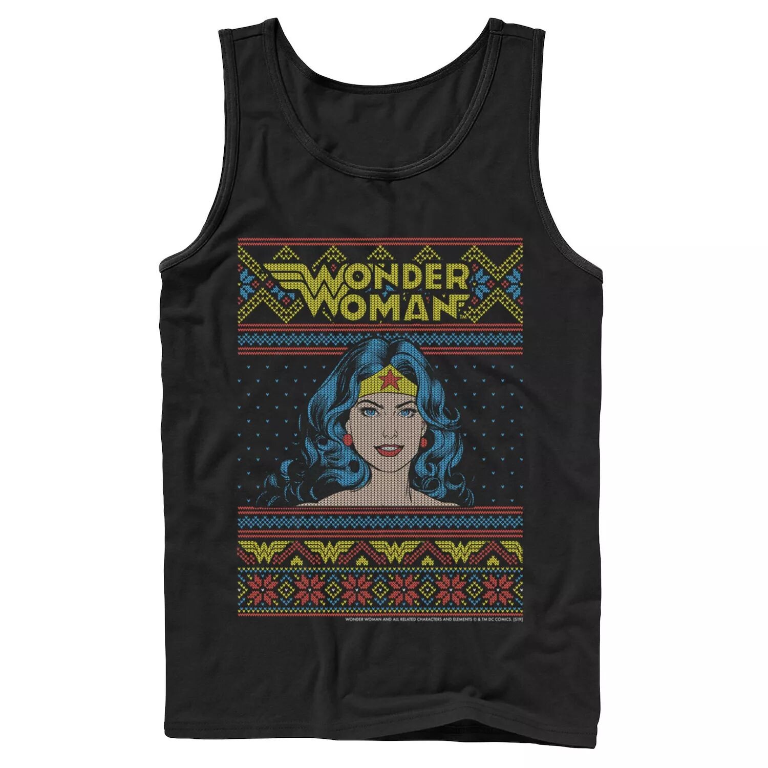 

Мужской рождественский свитер DC Comics Wonder Woman в стиле майки