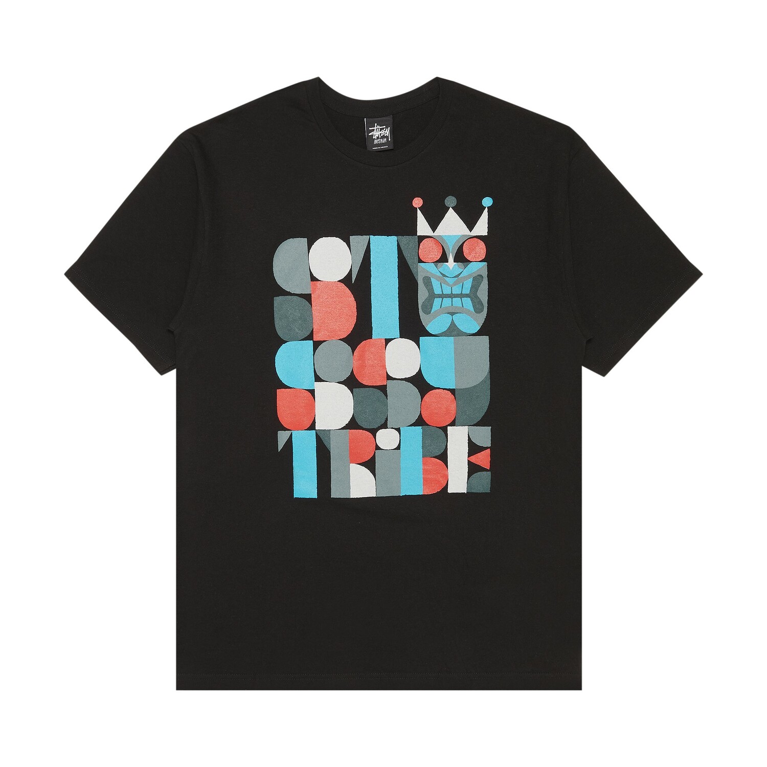 

Футболка Stussy Tiki Tribe, черная, Черный