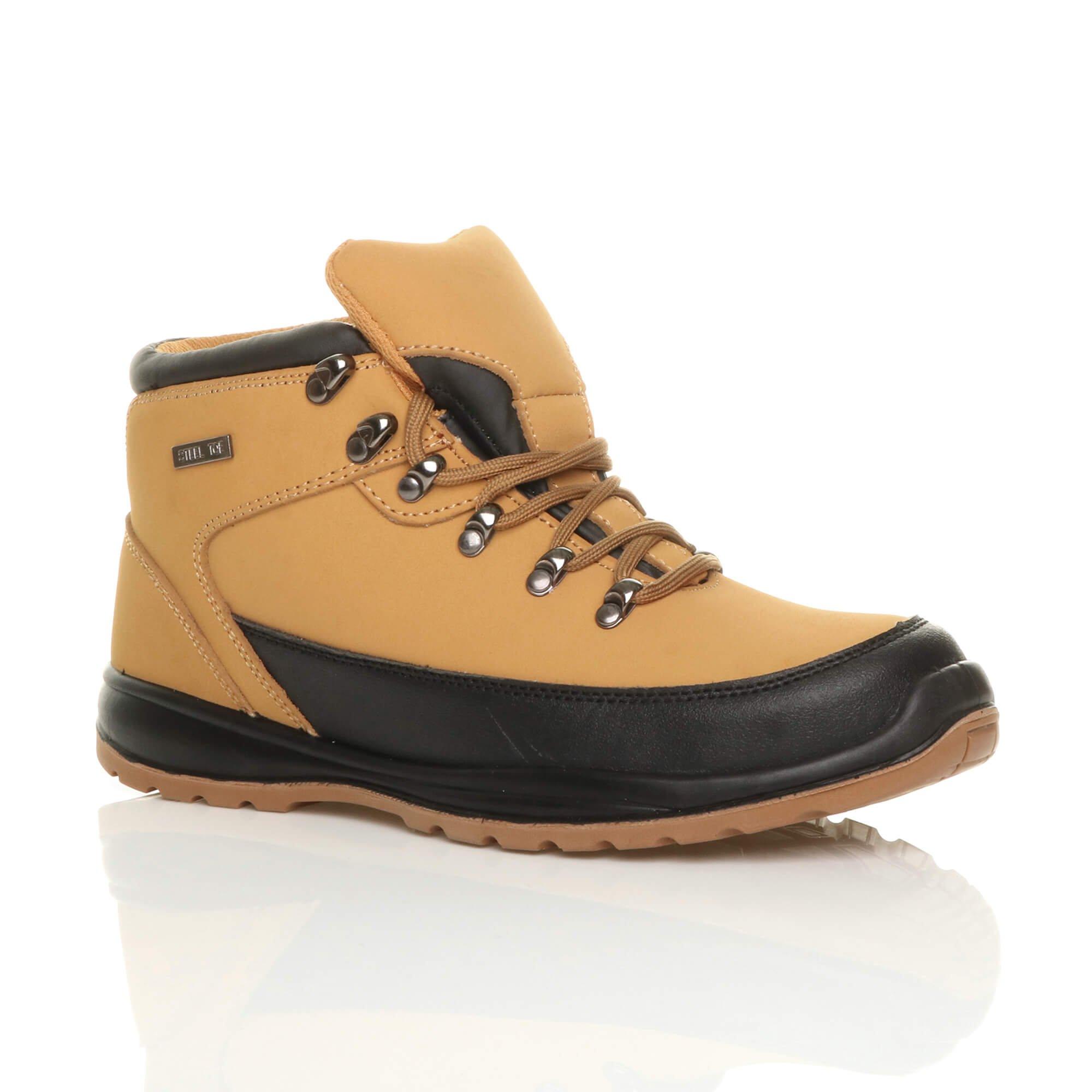 цена Ботинки для рабочих по безопасности EN345-SBP на низком каблуке со стальной межподошвой и носком EN345-SBP AJVANI, желтый