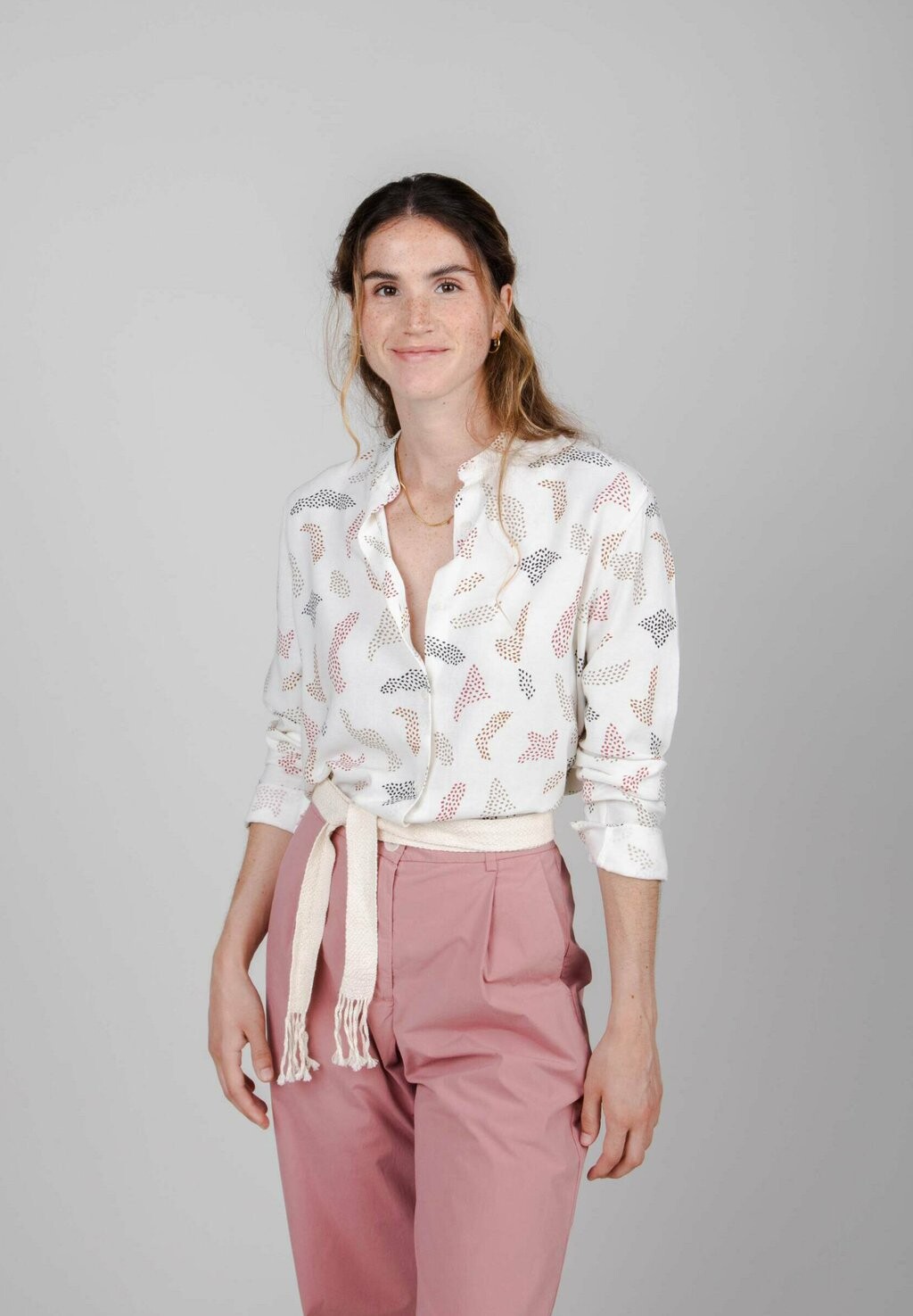 

Рубашка Brava Fabrics с рисунком, белый
