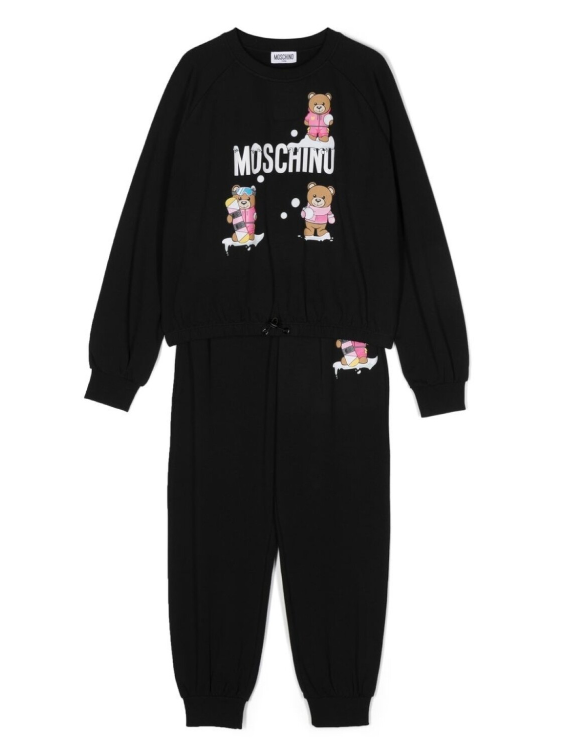 

Moschino Kids спортивный костюм с логотипом, черный