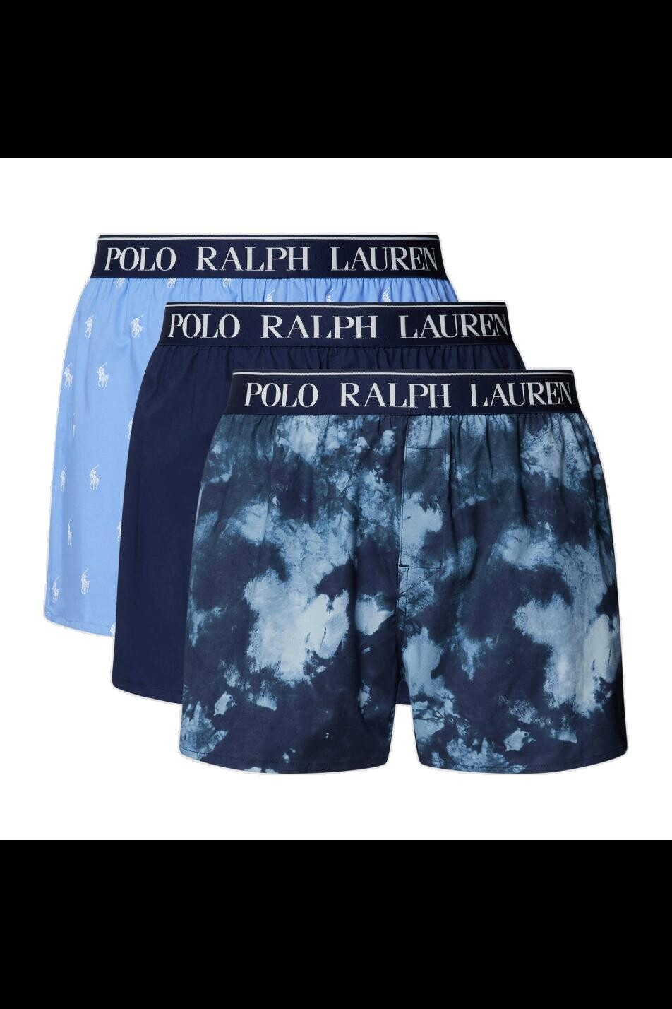 

Комплект из 3 эластичных боксеров Polo Ralph Lauren, синий