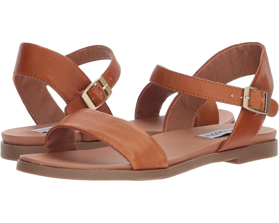 

Сандалии Steve Madden Dina Flat Sandals, цвет Tan Leather