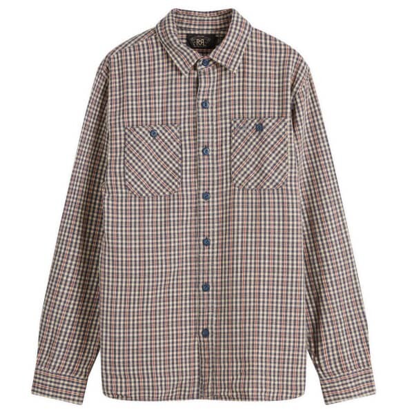 

Рубашка в клетку RRL Farrel Rrl By Ralph Lauren, синий