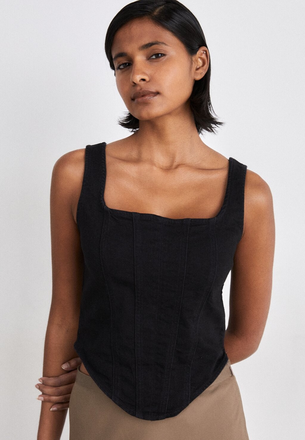 

Блузка Calvin Klein Jeans, черный деним