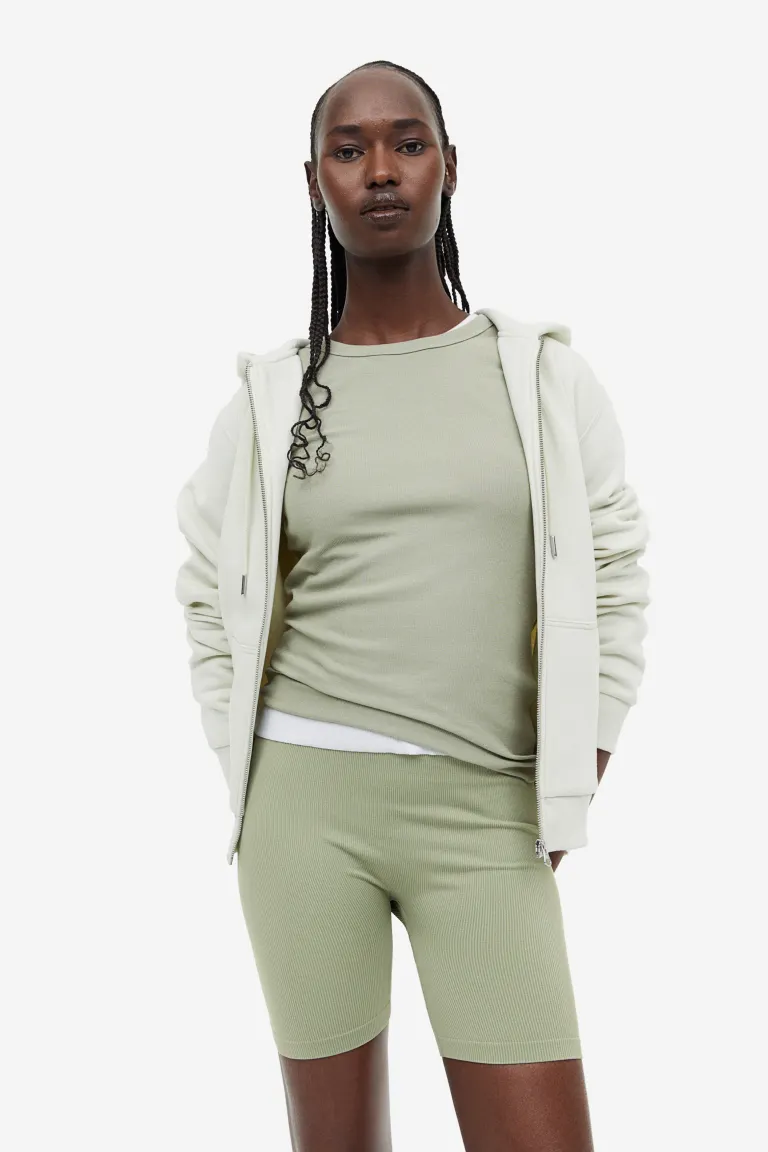 

Бесшовные леггинсы H&M, зеленый