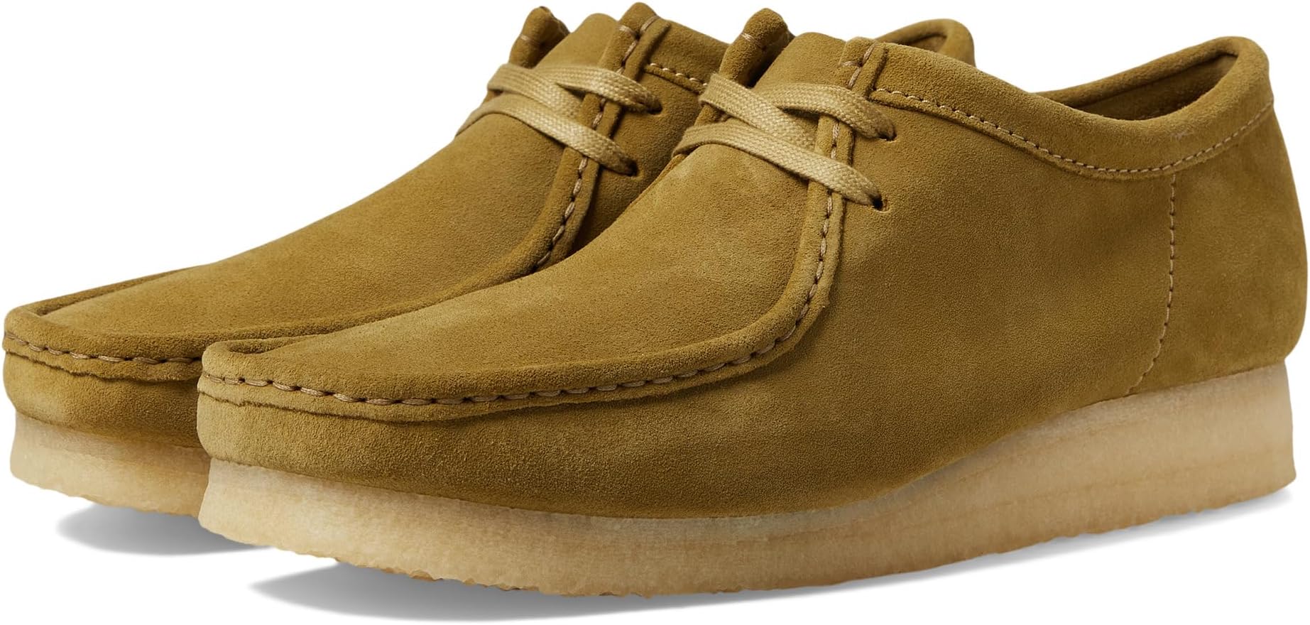 

Кроссовки Wallabee Clarks, цвет Mid Green Suede