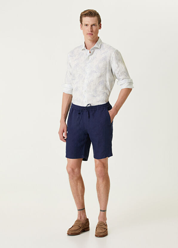 

Льняные бермуды Beymen Collection, синий