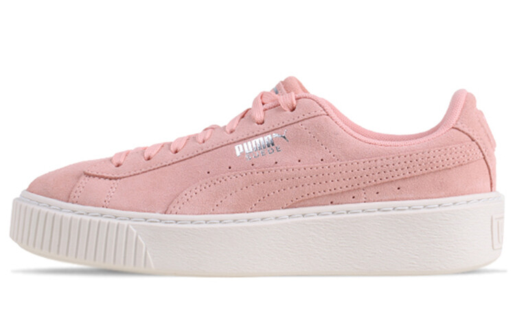 

Женская корзина Puma Suede Platform Super Jewel (Big Kid) розовая, розовая