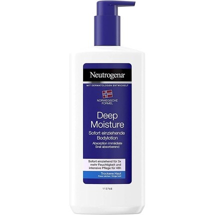 

Мгновенно впитывающийся лосьон для тела Deep Moisture, норвежская формула, 400 мл, Neutrogena