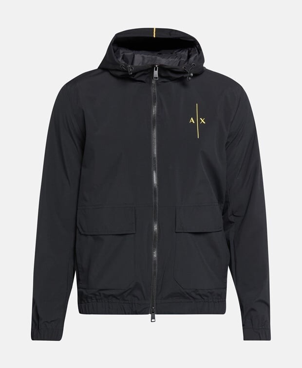 

Куртка с капюшоном Armani Exchange, черный