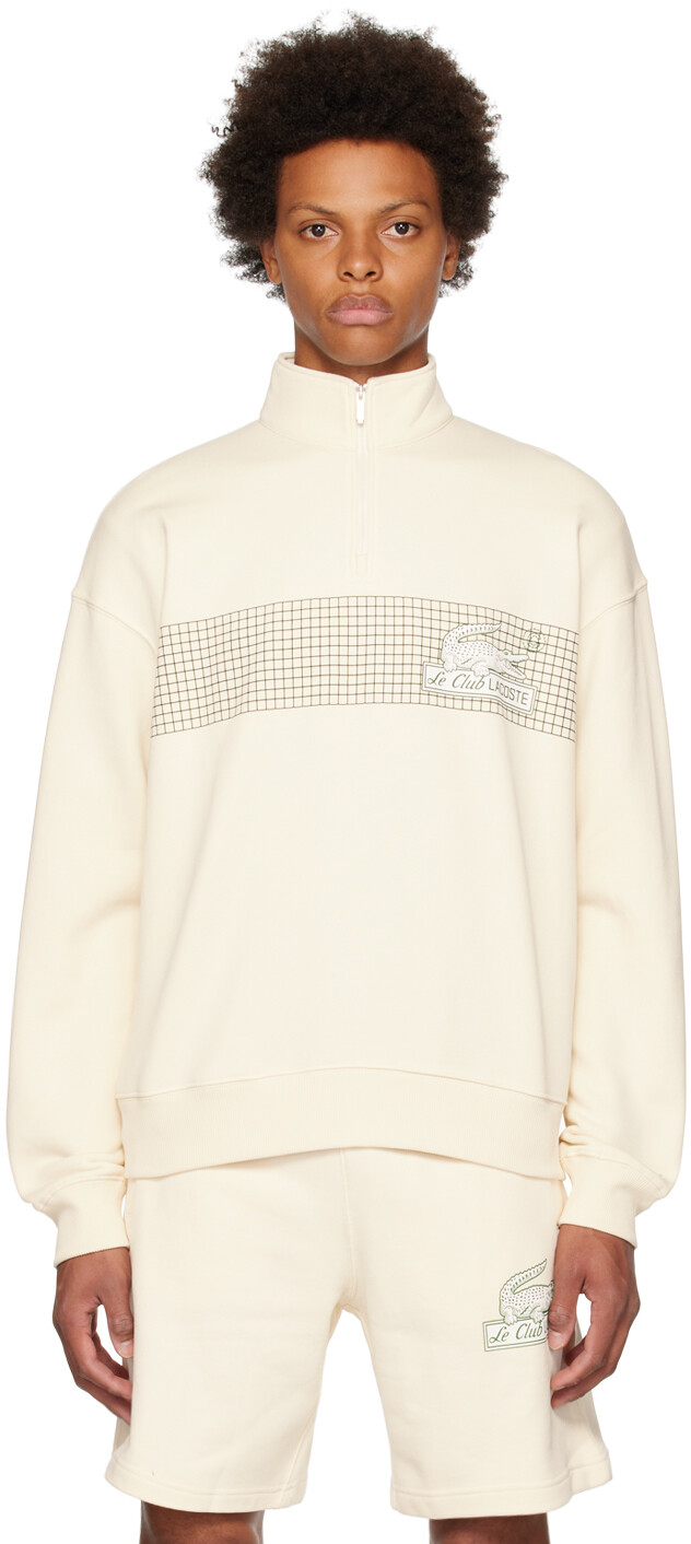 

Off-white толстовка с молнией до половины Lacoste