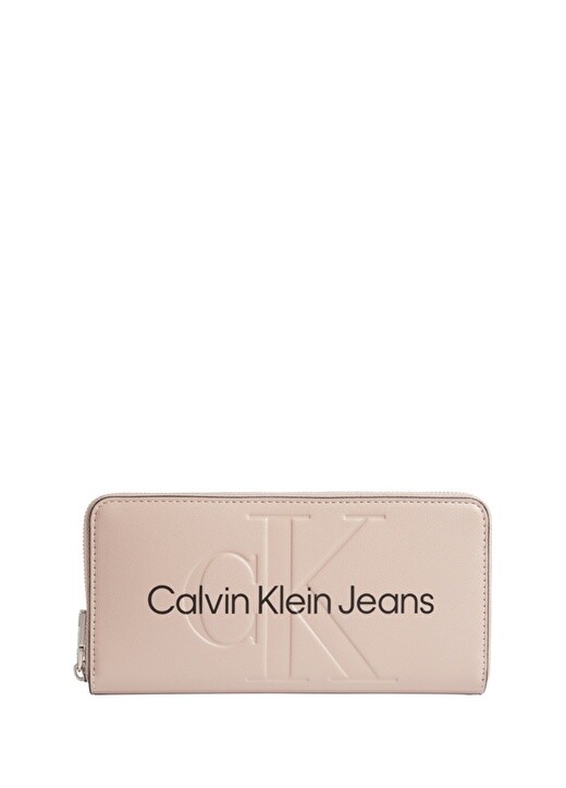 

Розовый женский кошелек на молнии Calvin Klein
