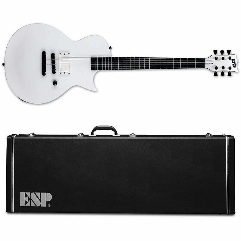 

Электрогитара ESP LTD EC Arctic Metal Snow White Satin Electric Guitar - BRAND NEW! + ESP Hard Case!