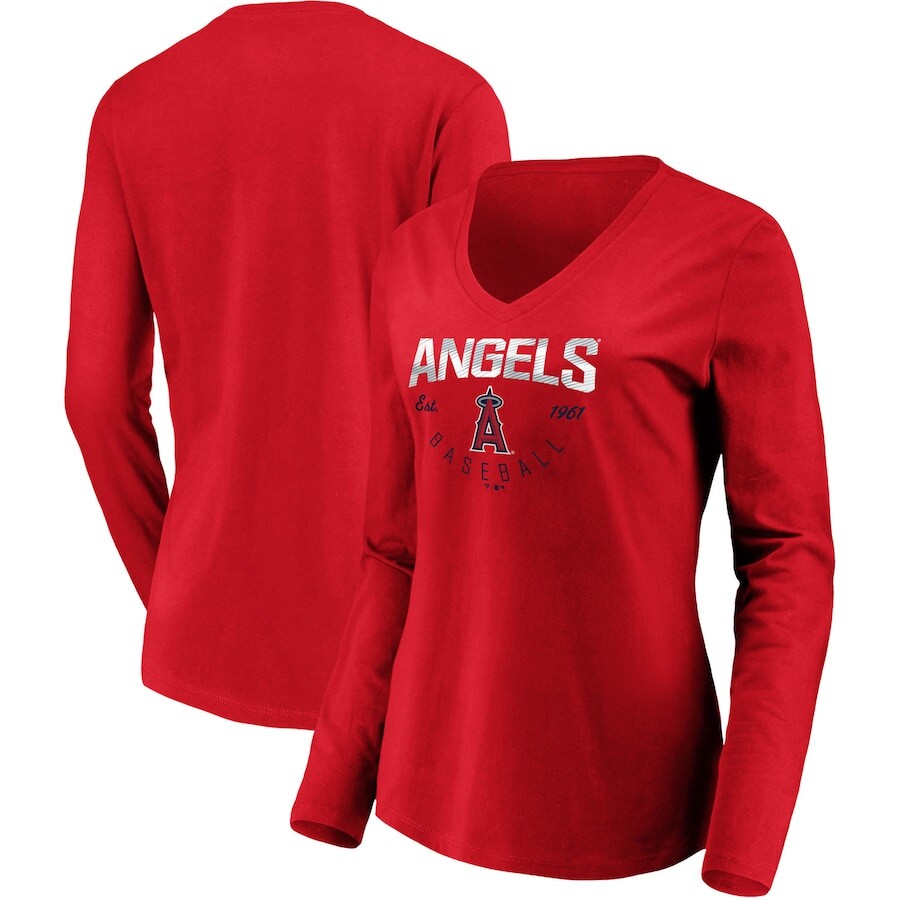 

Футболка с длинным рукавом Fanatics Branded Los Angeles Angels, красный