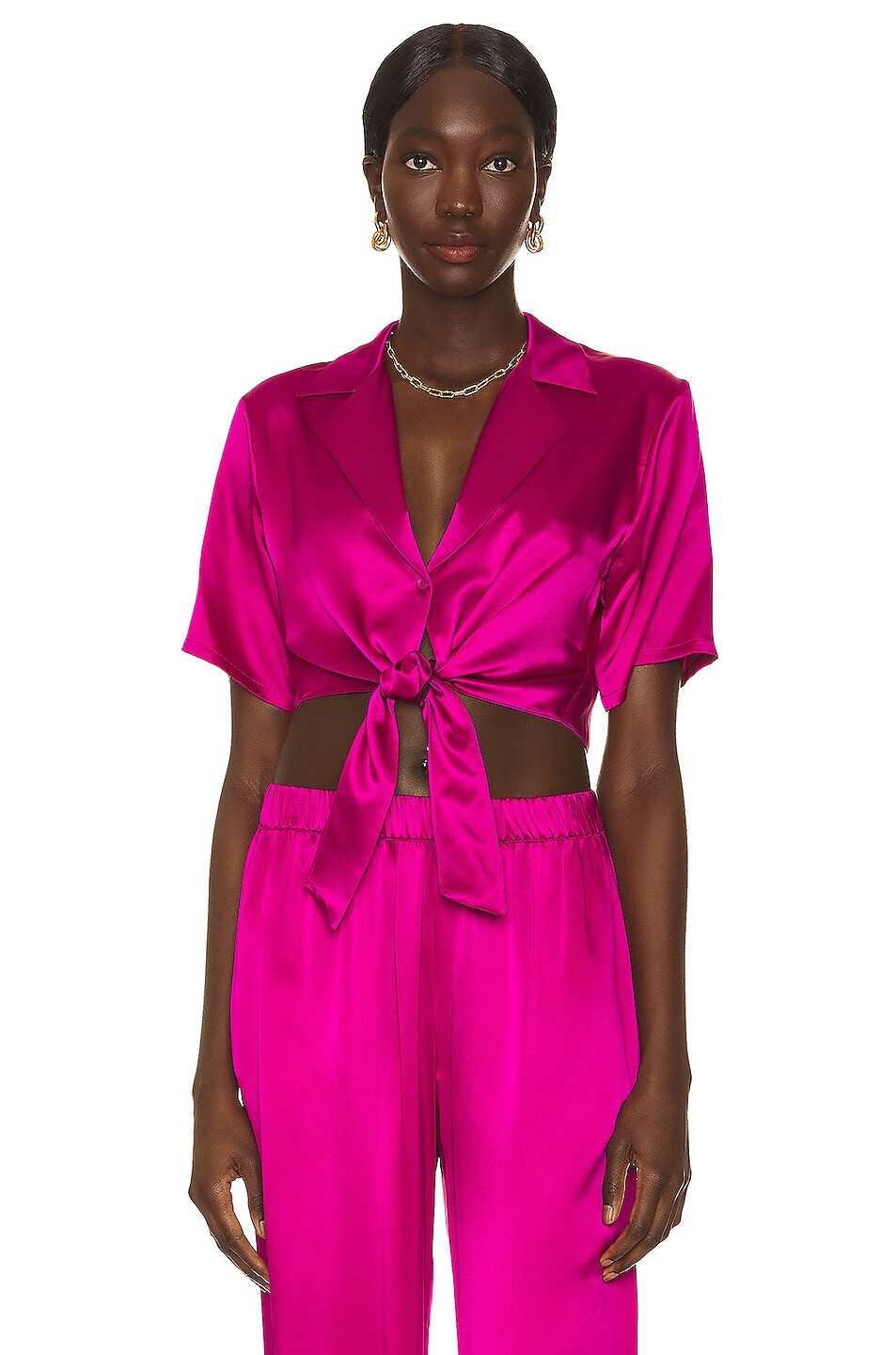 

Топ Sablyn Ana Crop, цвет Raspberry