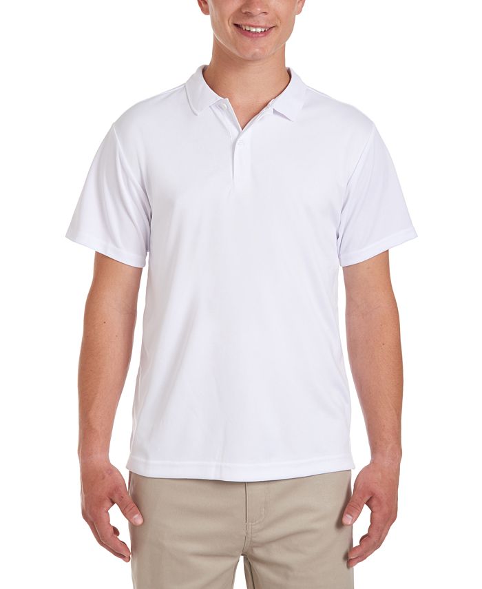 Униформа для молодых мужчин с короткими рукавами и эластичной поло Nautica, белый поло nautica размер 48 белый