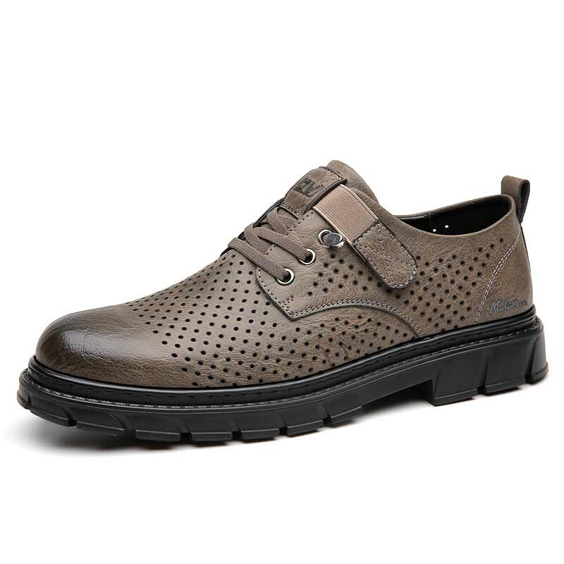 

Туфли мужские Men"s Casual Men Low-Top Mulinsen, цвет Brown openwork