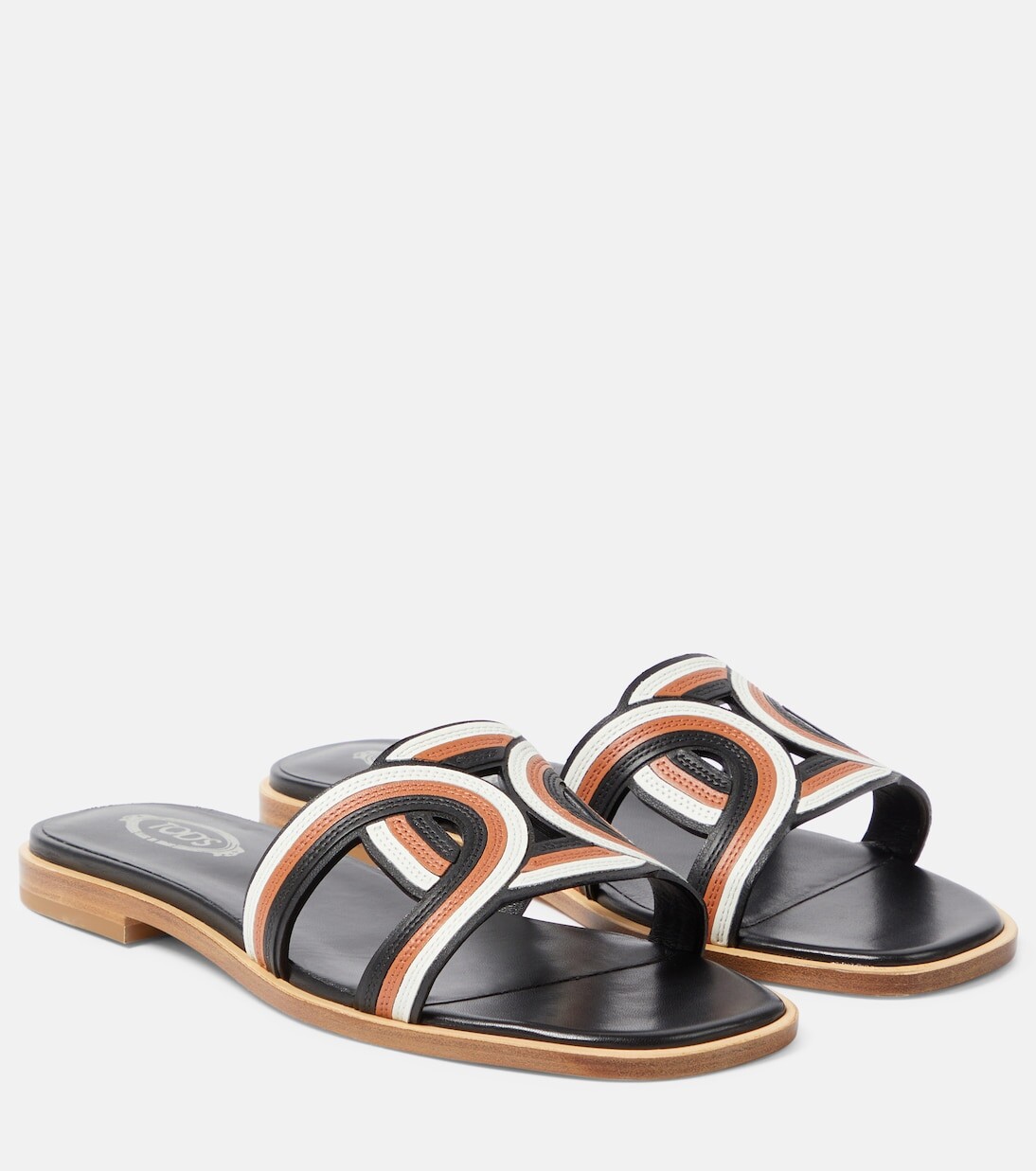 

Кожаные сандалии kate Tod'S, мультиколор
