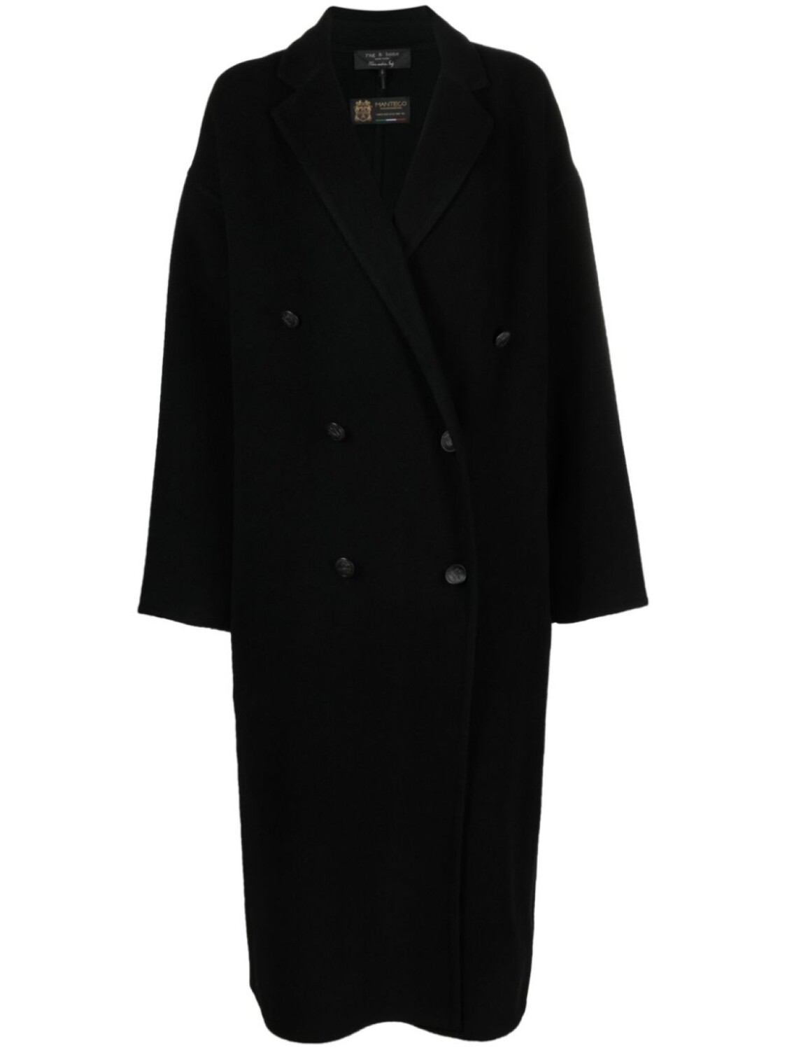 

rag & bone шерстяное пальто Thea Italian, черный