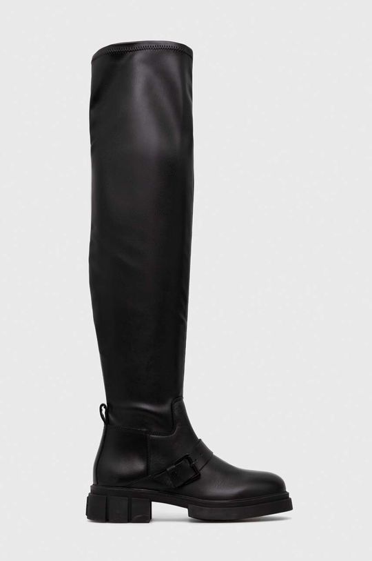 Ботинки STRETCH MONOCHROMATIC LONGBOOT Tommy Hilfiger, черный цена и фото