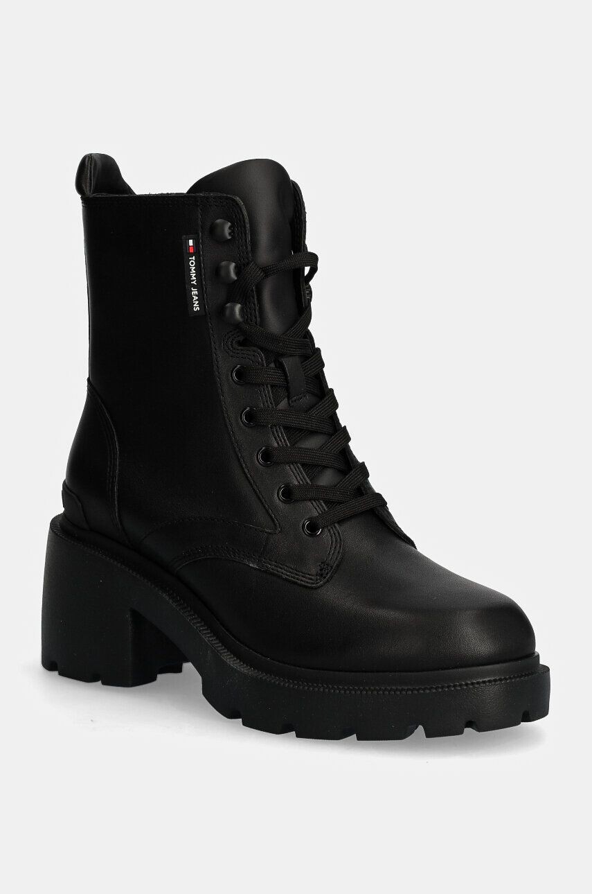 

Ботильоны Tommy Jeans TJW MID HEEL BOOT LEATHER, черный