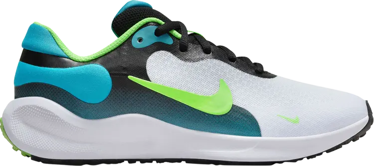 

Кроссовки Revolution 7 GS 'Black Aquamarine Green', черный