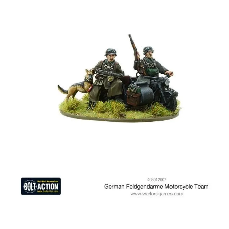 

Мотоциклетная команда Фермен Фельджандарм, Bolt Action - German (28mm)