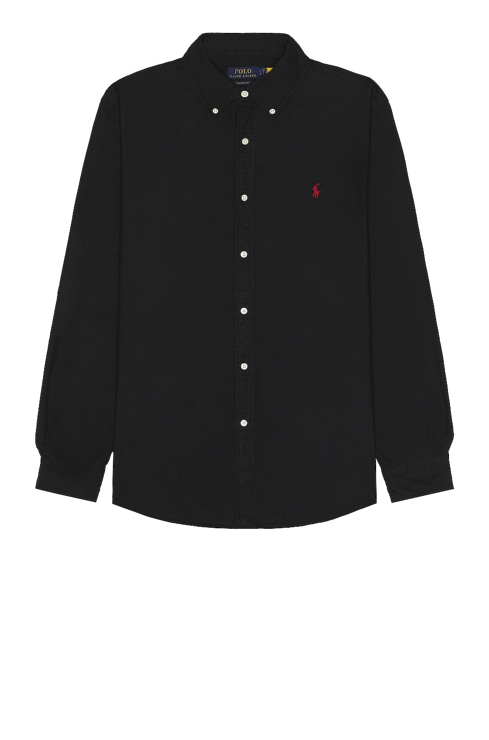 

Рубашка Polo Ralph Lauren Garment Dyed Oxford, черный