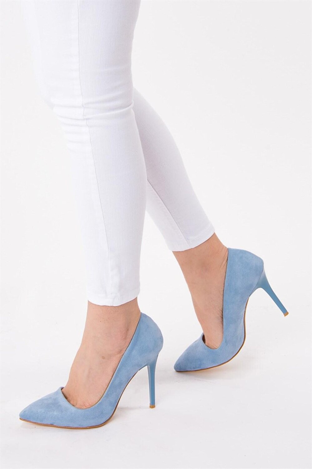 

Синие женские туфли на каблуке 8922151902 Fox Shoes, Синий