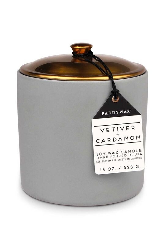 

Свечи ароматические соевые Wetiwer & Kardamon, 425 г Paddywax, серый