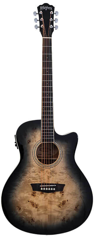 

Акустическая гитара Washburn Deep Forest Burl Grand Auditorium Acoustic/Electric Black Fade