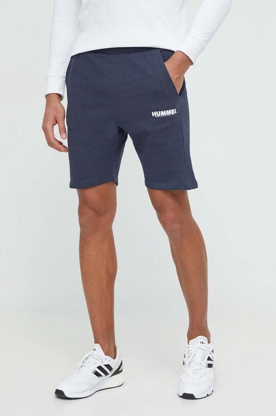 

Хлопковые шорты Hummel, темно-синий