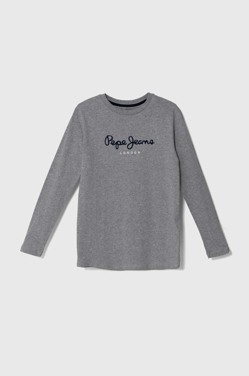 

Хлопковый лонгслив Pepe Longsleeve для мальчиков НОВЫЙ HERMAN Pepe Jeans, серый