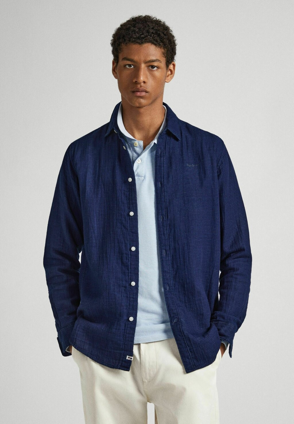 

Рубашка Calvert Pepe Jeans, цвет dulwich blue