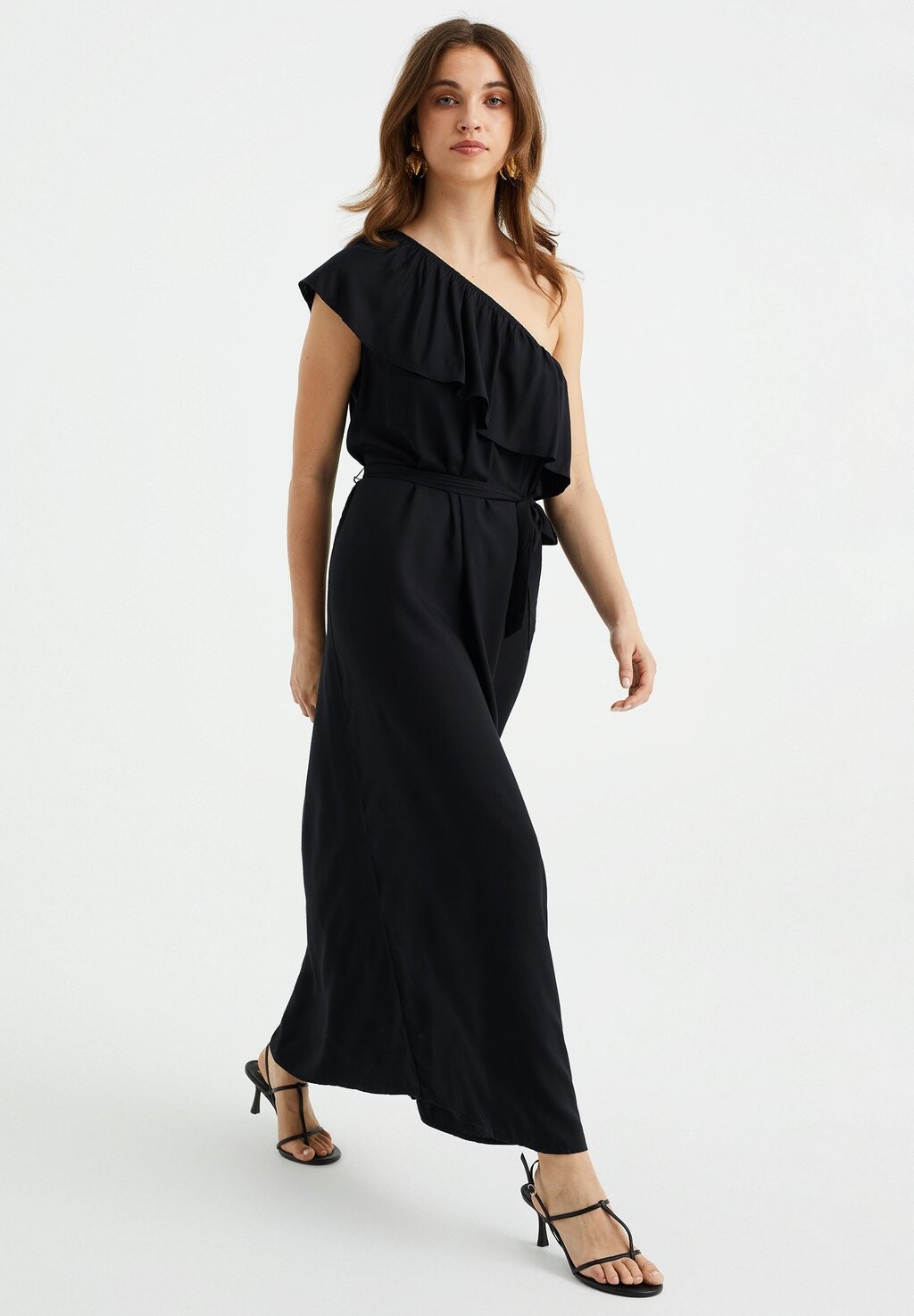 

Длинное платье WE Fashion, черный