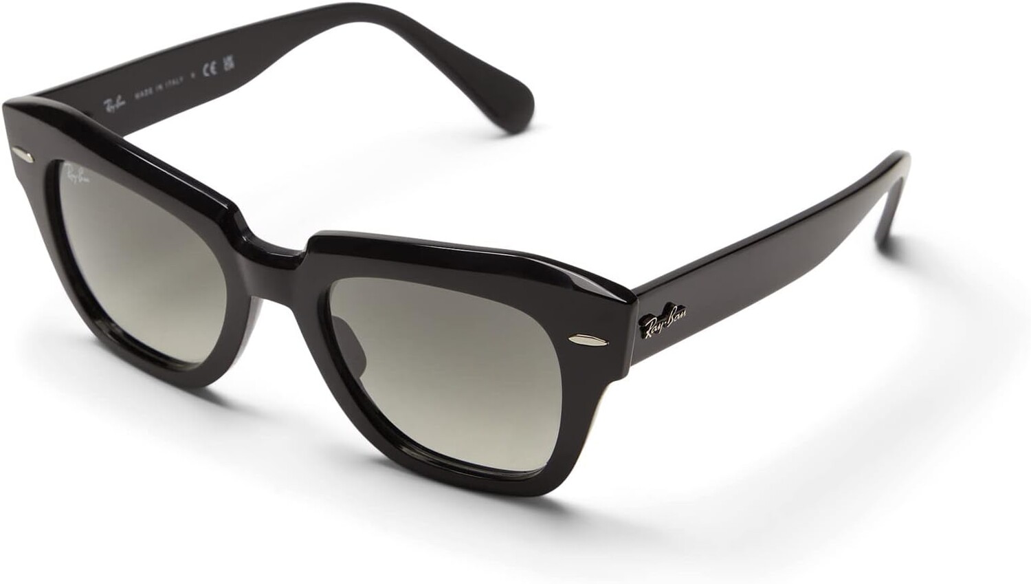 

Солнцезащитные очки 49 mm 0RB2186 State Street Ray-Ban, цвет Black/Grey Gradient