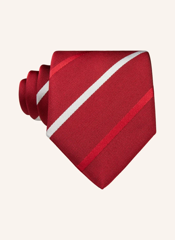 

Галстук с шелком Boss, белый, Красный