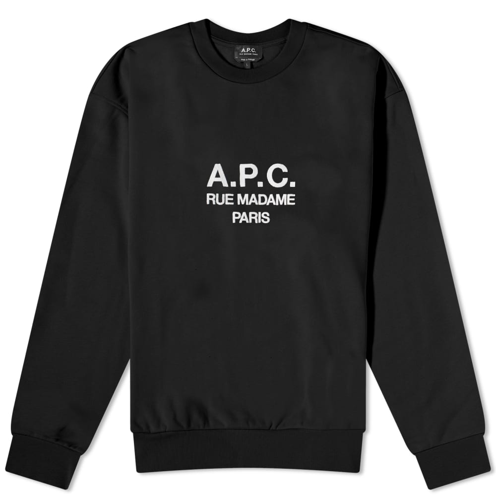 

A.P.C. Свитшот с вышитым логотипом Rufus, черный