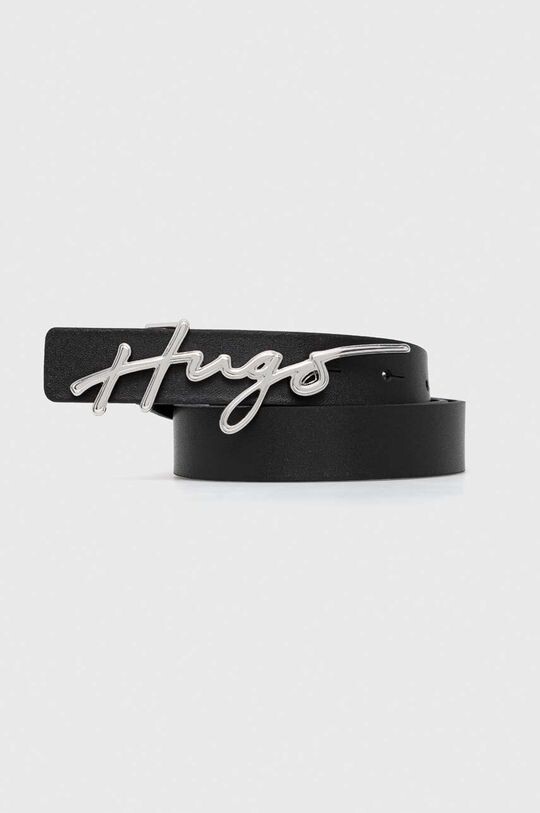 

Кожаный ремень HUGO Hugo, черный