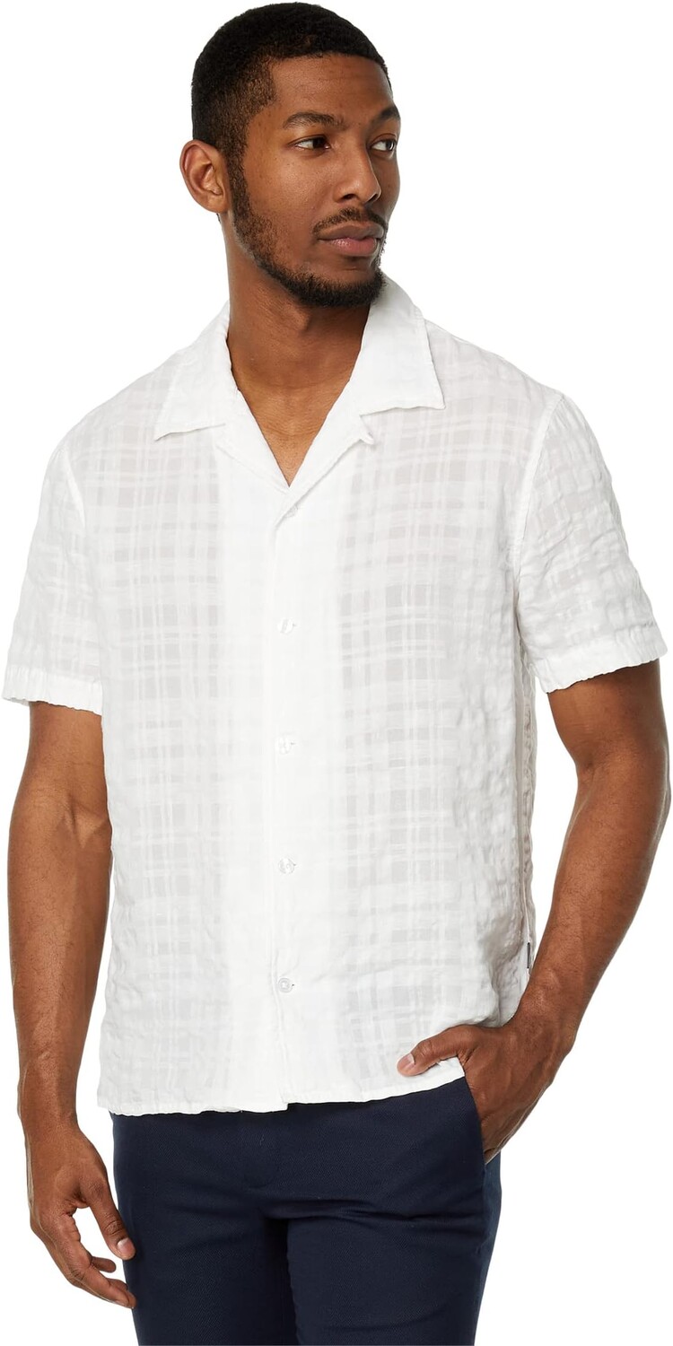 

Рубашка Danny Camp Collar W706Z1 John Varvatos, цвет Salt
